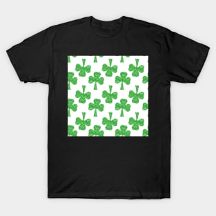 Im Wearing Green, St. Patricks day, chevron pattern in shamrock T-Shirt